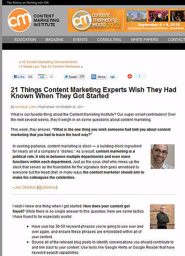 Getting Started With Content Marketing: 22 tips