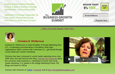 Business Growth Summit 2011 Whittemore