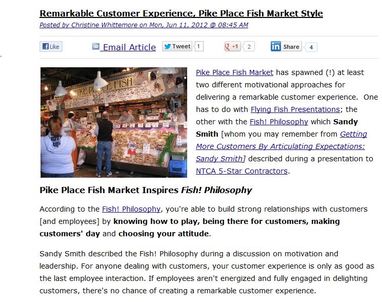 Pike Place Fish Market Customer Experience