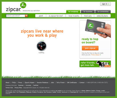 Thoughtful retail experience from Zipcar