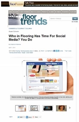 time for social media in flooring