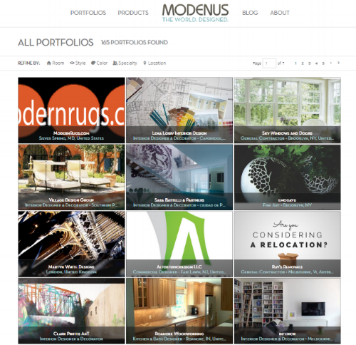  Browse Portfolios on Modenus.com 3.0