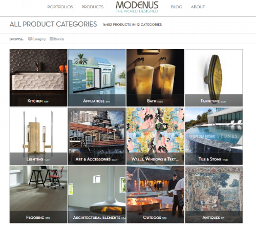 Browse Products on Modenus.com 3.0